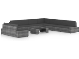 Garden Lounge Set, Garden Lounge Sets Vidaxl Cinzeto Rattan / Vime (n/a)