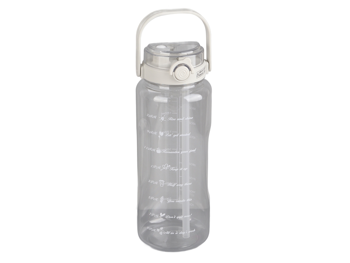 Garrafa de Água 2000ml com Canudo para Academia | S/MARCA