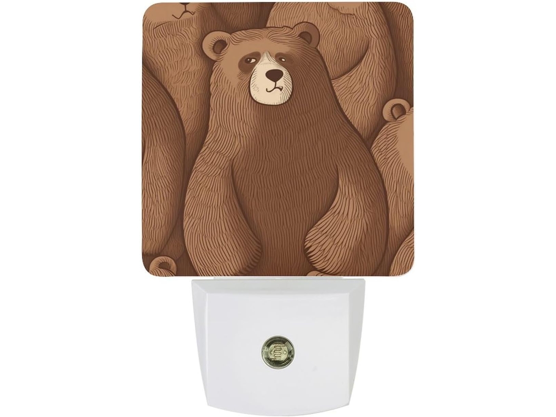 Luminária de parede LED com plugue, acendimento automático, sensor crepuscular automático, funciona com bateria.