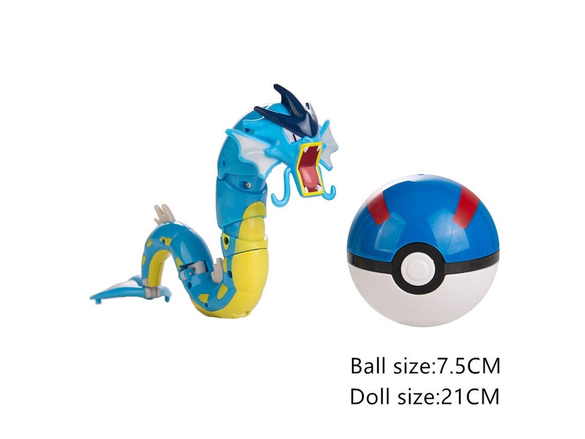 Figura GAATPOT New Genuine Pokemon Toy Set Pocket Monster Pokeball Deformation Pikachu Eevee Psyduck Anime Action Model Pet Dolls Gift