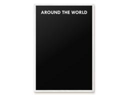 Magnetic Wall Board Around The World For The Office Espelharte (40x60 Cm)