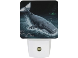 Luminária De Parede Com Sensor Crepuscular, Led Moderno 0,5 W, Em