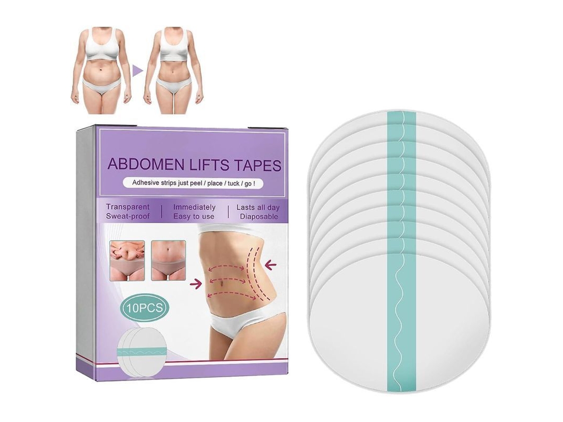 Fitas adesivas Fasst para lifting abdominal, para pele flácida, abdômen distendido, modelagem corporal, rugas e emagrecimento.
