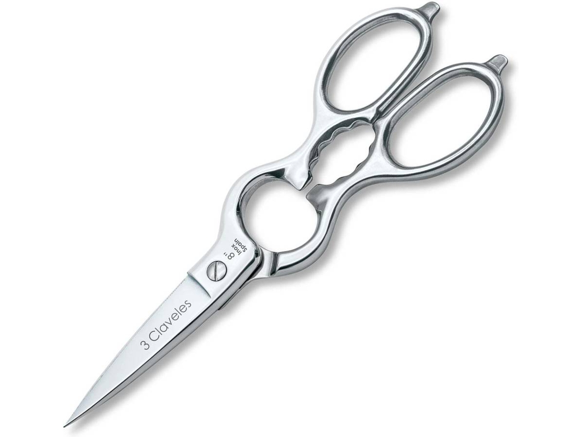 Tesoura de Cozinha 3 CLAVELES (Aço Inox - 20 cm - 8")
