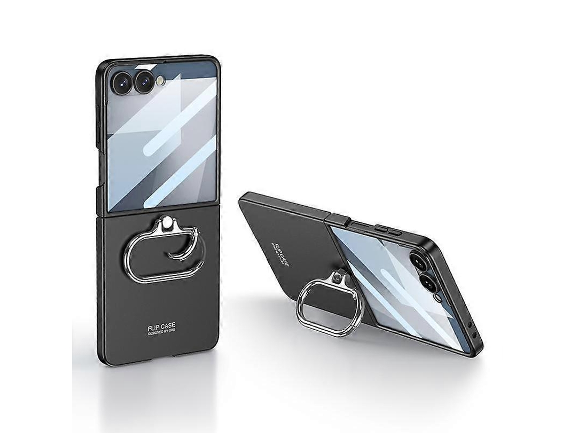 Capa Protetora Gkk Ultrafina Com Suporte Oval Integrado Para Samsung Galaxy Z Flip7 5g.