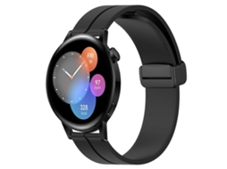 Pulseira De Silicone Com Fecho Magnético, Cor Sólida, Para Huawei Watch Gt3 46mm 22mm