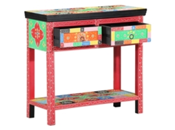 Vidaxl Aparador Com Gaveta Multicolor 80 X 35 X 76 Cm