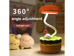 2026 lâmpada Ambiental Multifuncional Presente Divertido Lâmpada de Mesa Usb Ornamento de Escritório Luzes Noturnas Hambúrguer