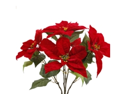Flor Artificial Falsa Bouquet para Casamento Seda Vermelho | S/MARCA