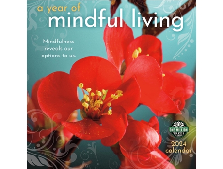Livro Year of Mindful Living 2024 Calendar de Julia Cameron, Sharon Salzberg et al. (Inglês)