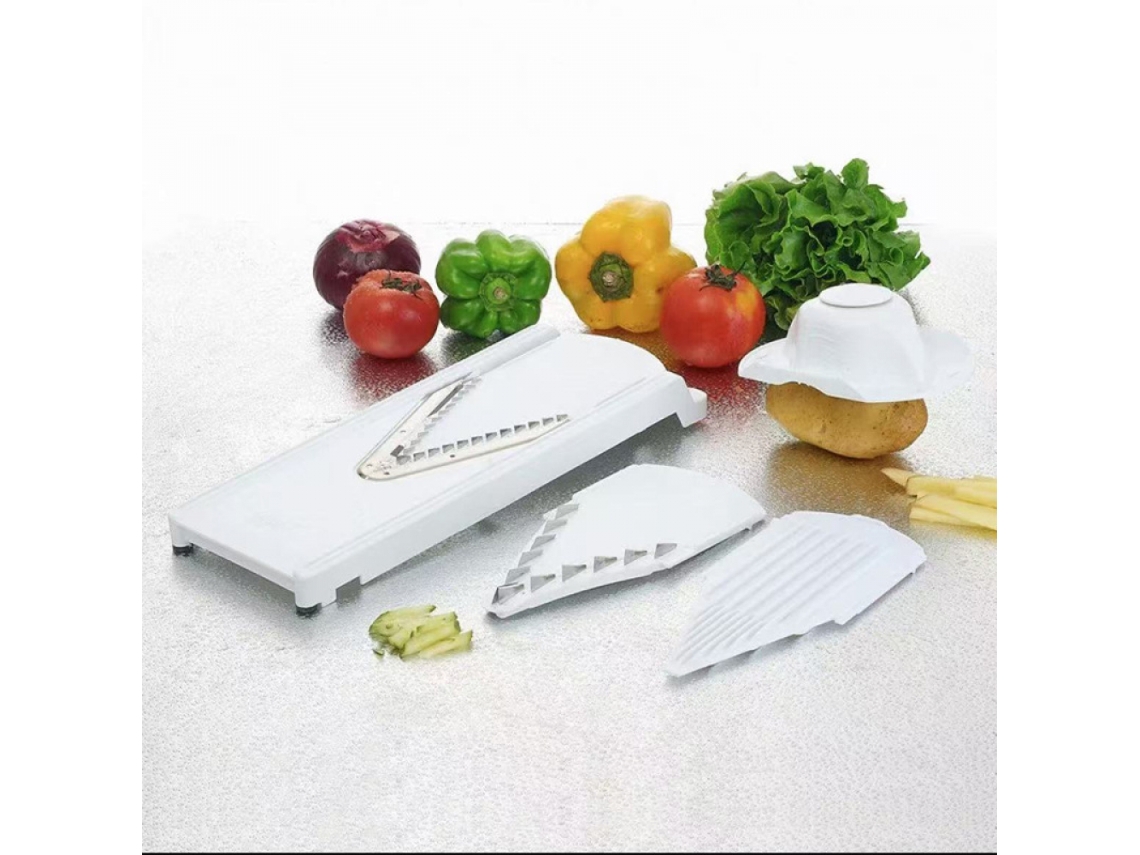 Para Bandolim Swissmar Börner V Power V7000 Multifuncional Em Aço Inox Com Lâmina Em V (sem BPA, Sem FDA) Slowmoose (branco)