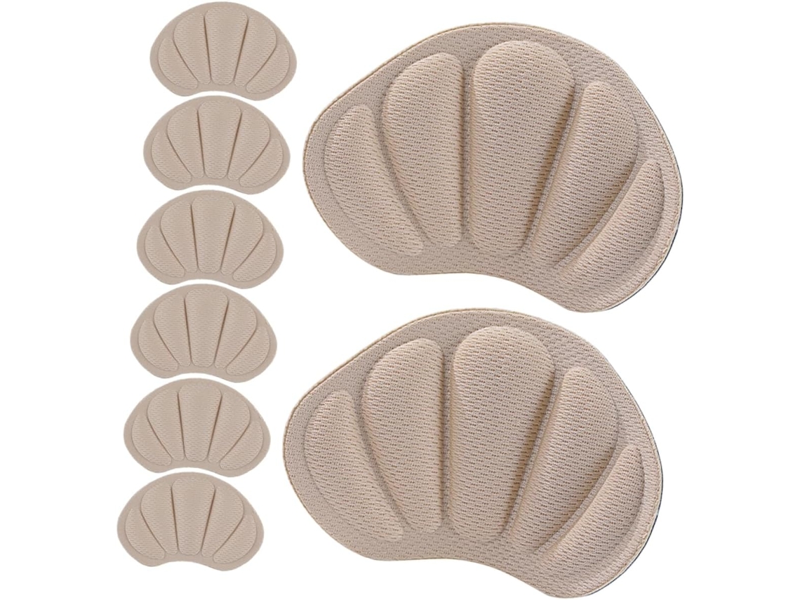 Pacote Com 4 Pares De Protetores Calcanhar, Perfil Fino E Ajuste Confortável Para Sapatos Femininos, Feitos De Silicone