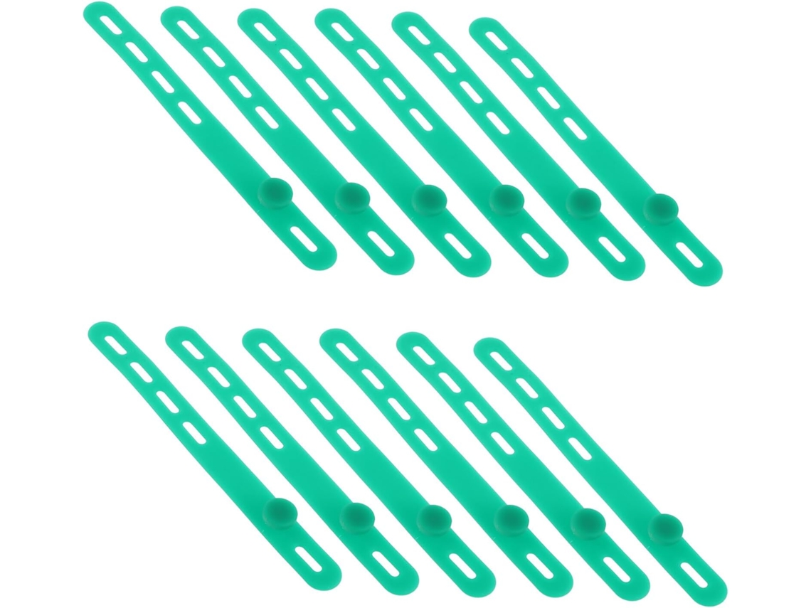 Conjunto de 50 Abraçadeiras Silicone Garneck para Organizar Cabos Dados e Carregamento, Presilhas Reutilizávei