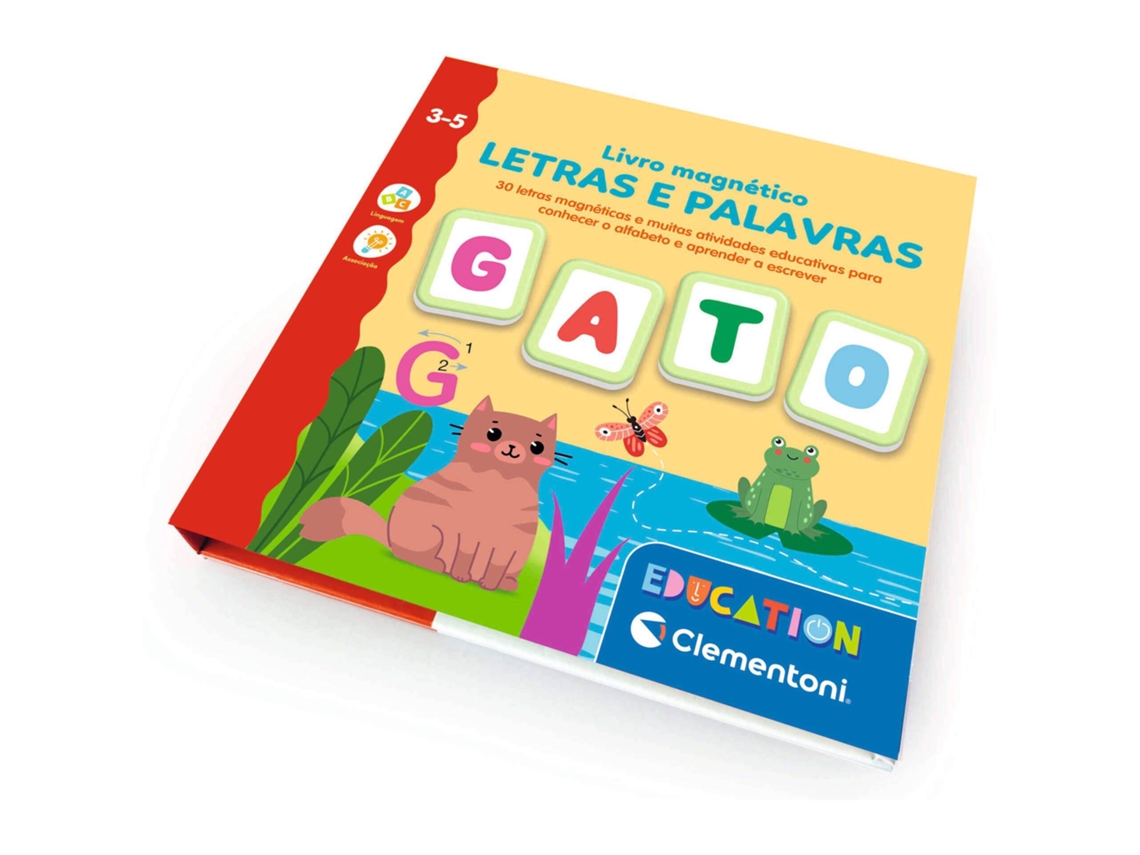 Clementoni - Jogo Livro Magnético Letras E Palavras