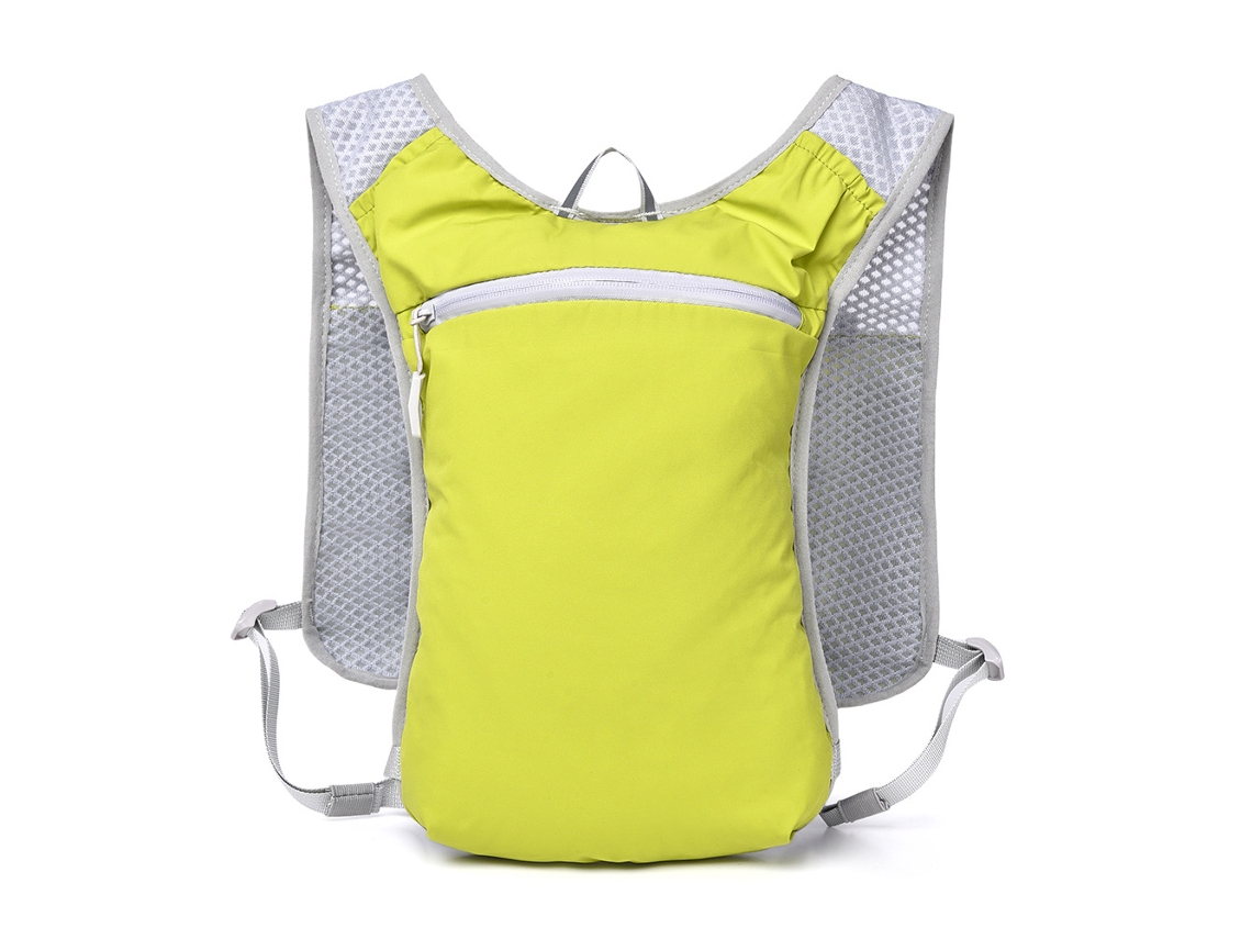 Mochila esportiva (verde claro) para atividades ao ar livre, ideal para triciclos, ciclismo e corrida.