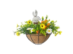 Decoração de Parede Coelho de Páscoa com Cenoura LAXISCREED para Festas de Primavera