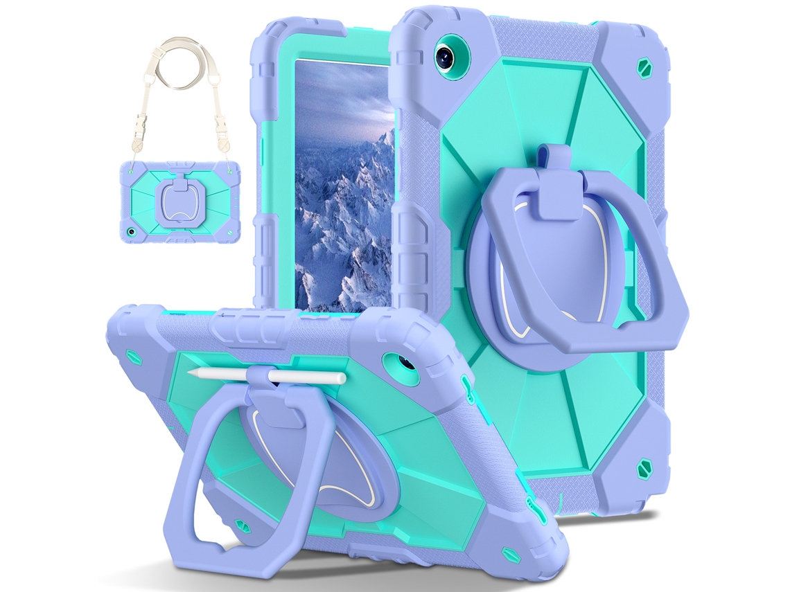 Capa Protetora Giratória Ideallotus Roxo Verde Menta - A11plus/a11+