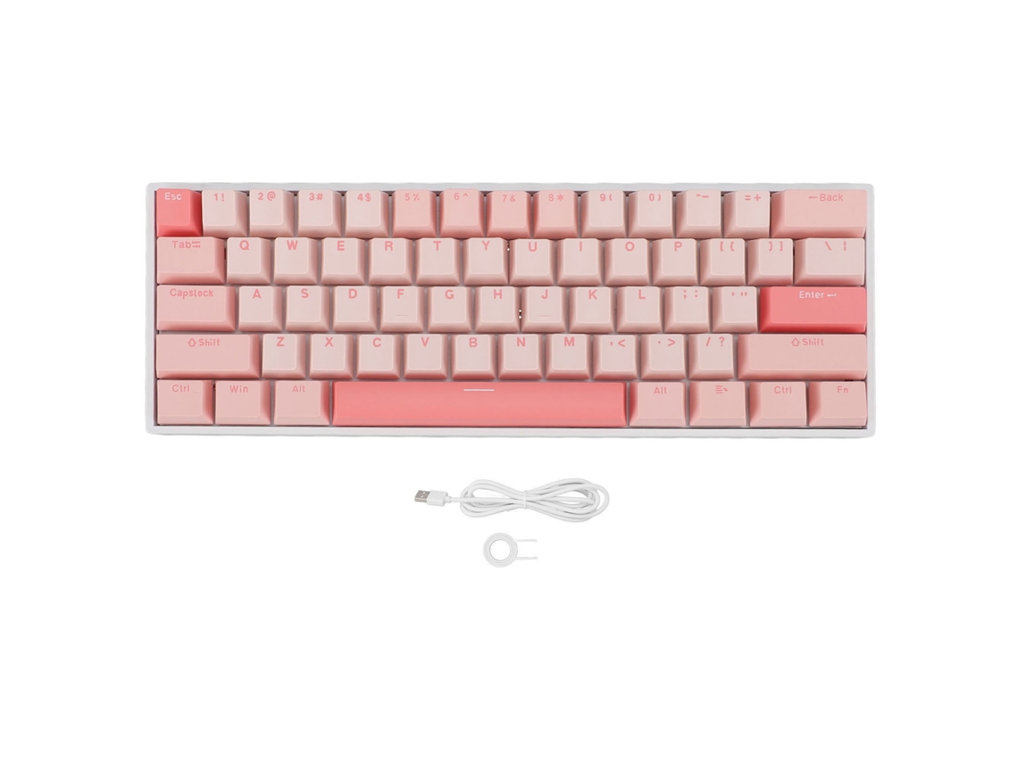 Teclado Mecânico De Jogos Rgb Com 61 Teclas