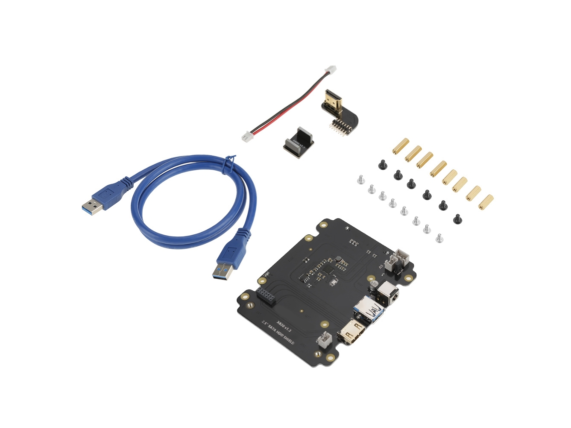 Veloriskku-placa De Expansão De Armazenamento Sata De 2,5 Polegadas Com Interface Usb 3.0 Para Raspberry Pi