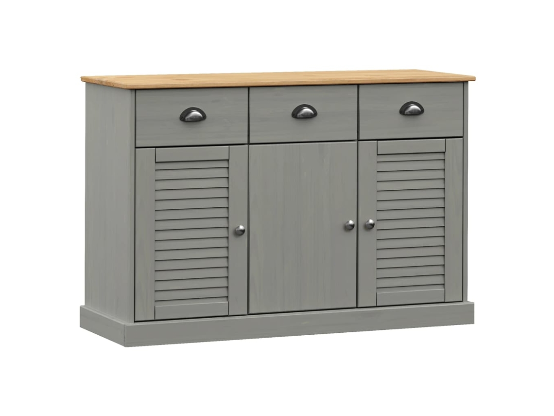Sideboard, Sideboards Vidaxl Cinzeto Madeira De Pinho (n/a)