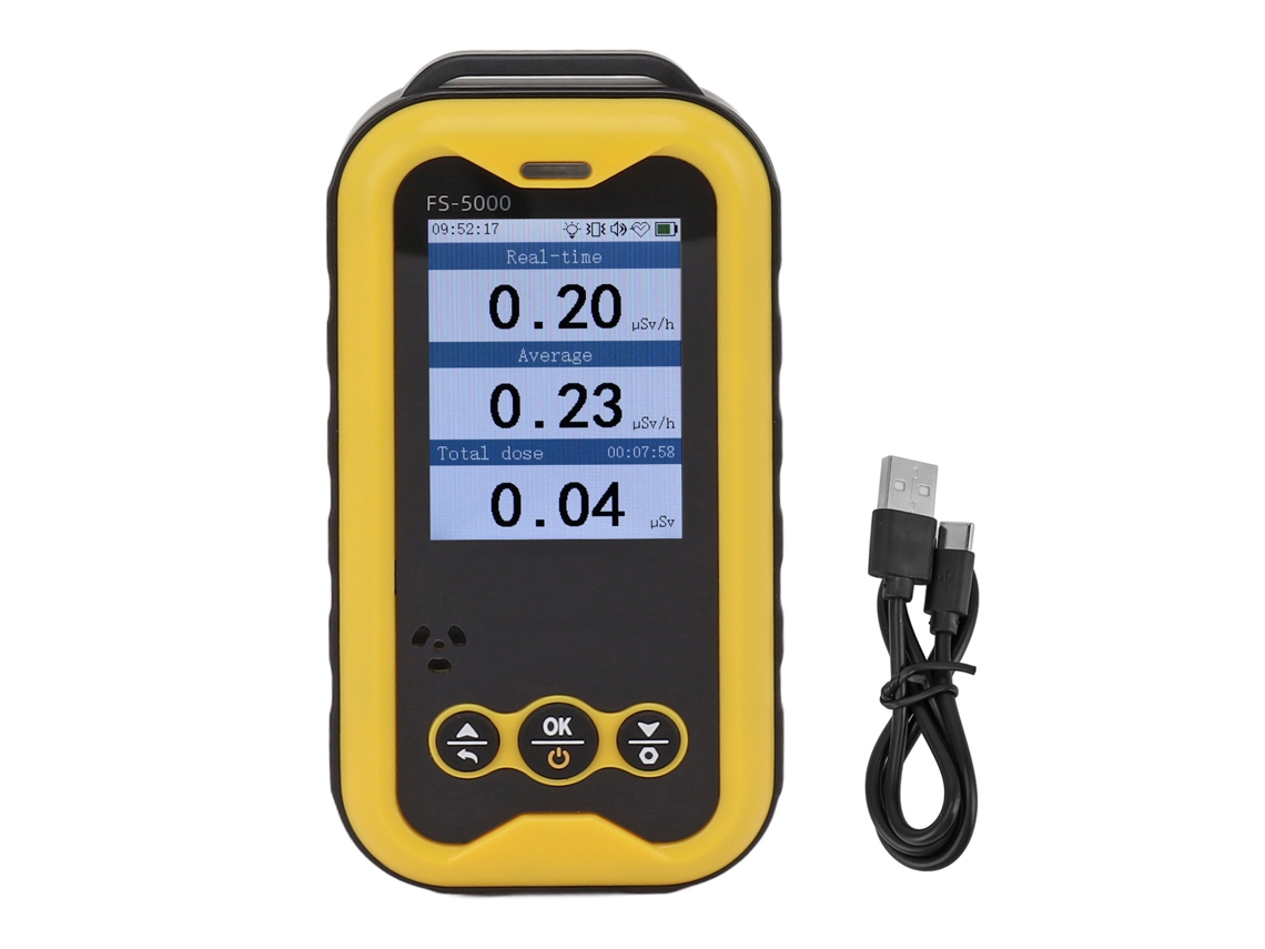 Monitor Portátil De Radiação Recarregável Com Tela Lcd Tft De 2.4 Polegadas, Detectando Raios X, Γ, Β, Medindo De 0.01μsv/h A 50msv/h Other