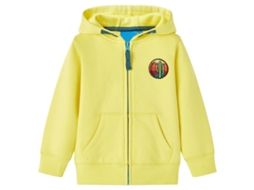 Sweatshirt Para Criança Com Capuz E Fecho Amarelo-claro 92
