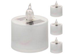 Velas Solares, Pacote Com 4 Velas Solares Para Chá, Lanternas Solares De Led Para Decoração De Igreja, À Prova Dágua Olysi Shop