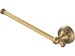 1-suporte De Toalha Parede Vintage Com Relevo, 29cm, Metal Resistente À Ferrugem, Ferragens Para Banheiro Com Parafusos