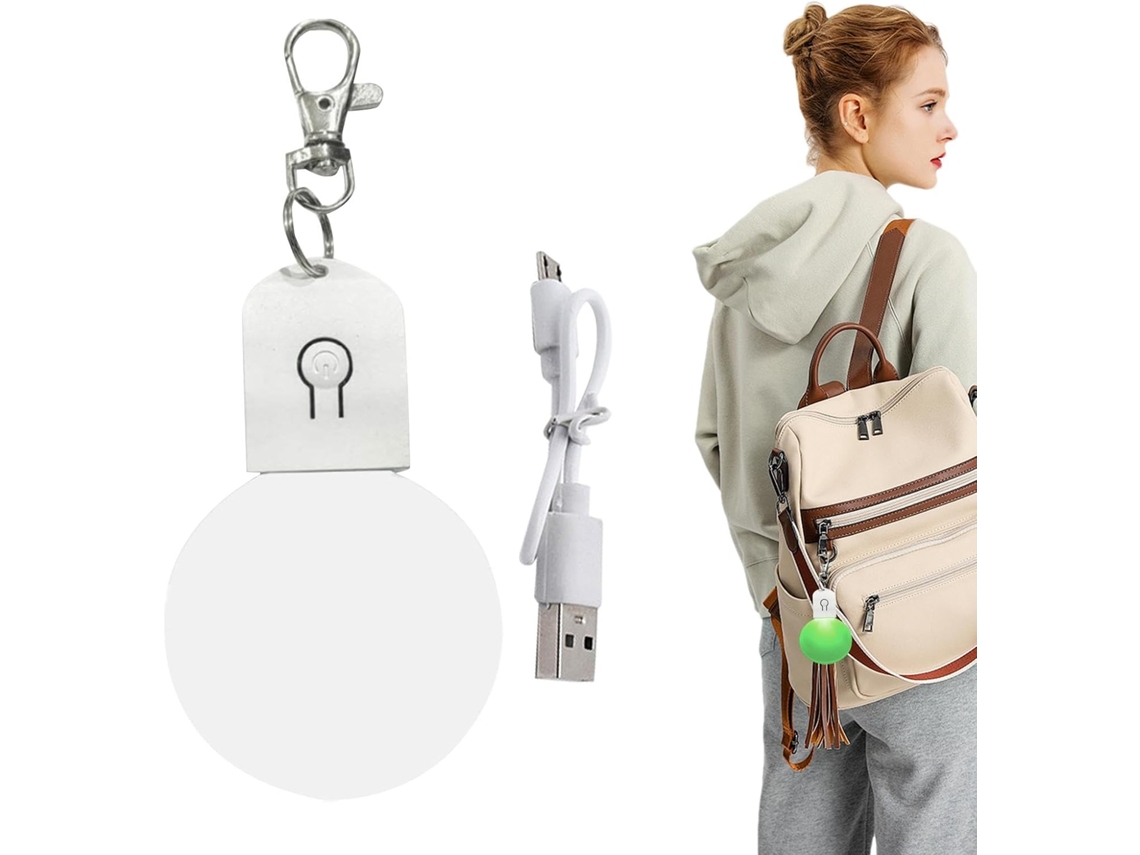Lanterna Feminina, Luz Led Para Bolsa