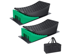 Rampas De Nivelamento Para Rv, Superfície Antiderrapante, Bolsa De Armazenamento Portátil, Verde