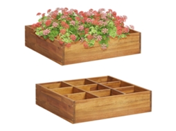 Garden Raised Bed, Garden Raised Beds Vidaxl Bege Madeira
