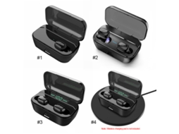 Aetheria fone de Ouvido Tws Bluetooth 5.0 com Microfone Duplo, Carregamento Sem Fio e Tela de Bateria Digital