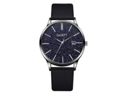 Relógio masculino de quartzo com pulseira de PU, estilo céu estrelado simples e elegante.