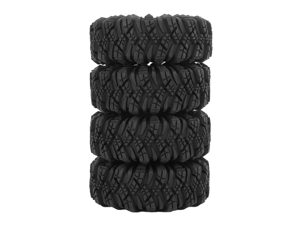 Mali 4 Pneus de Rc Crawler 1.9 Polegadas Borracha Alto Aderência Resistente À Abrasão para Substituição