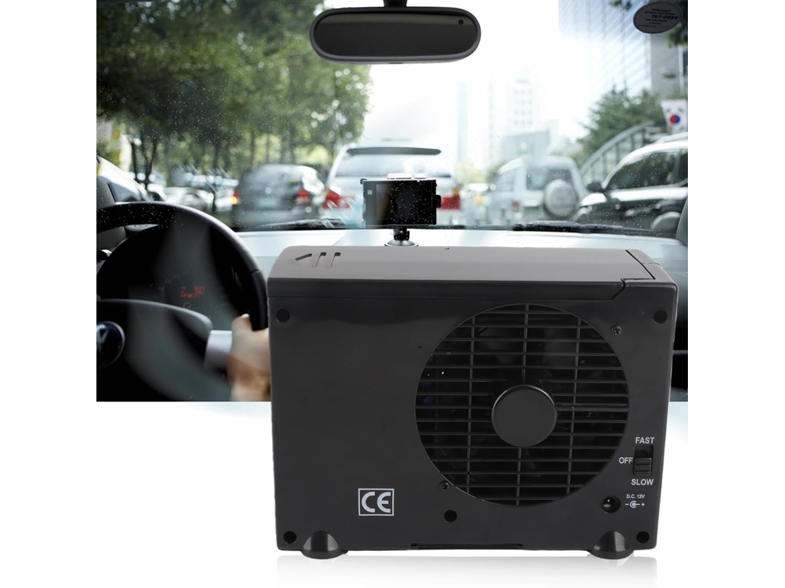 Ventilador Portátil De 12v Para Carro, Mini Ventilador Ajustável De 2 Velocidades Para Casa, Escritório E Carro – Baixo