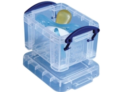 Caixa de Armazenamento Empilhável REALLY USEFUL BOX Transparente (96x55 mm - 0.14 L)