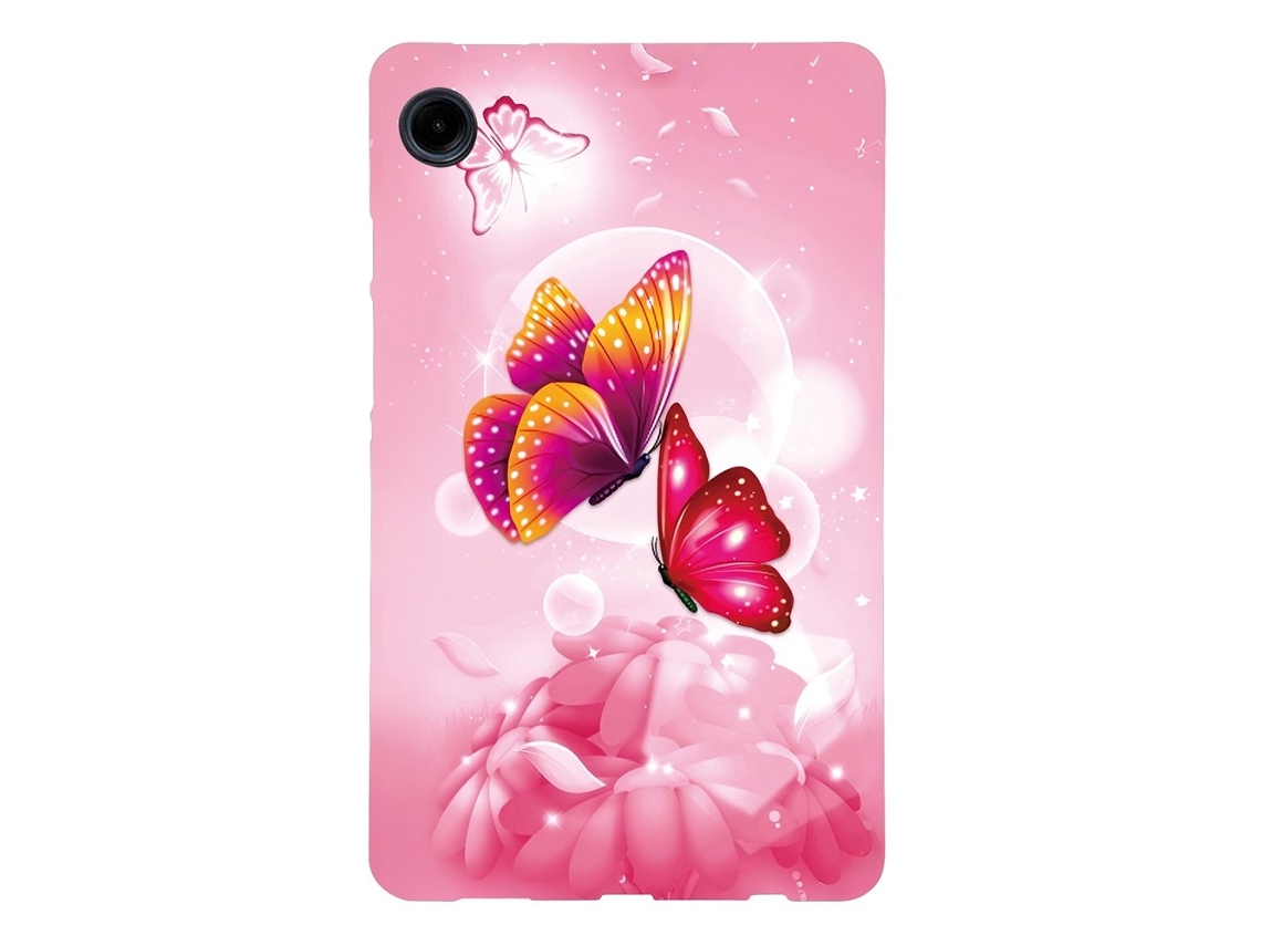 Capa Para Samsung Galaxy Tab A11/a9 Com Estampa De Borboleta, Fina E Em Tpu