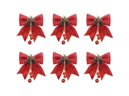 Conjunto De 6 Guirnaldas De Navidad Con Purpurina Para Decoración De Árboles Navideños Interior O Exterior