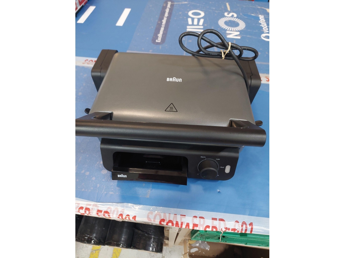 Grelhador de Placas BRAUN MultiGrill 5 CG5010IGY (Outlet Grade A - 2000 W - Preto)
