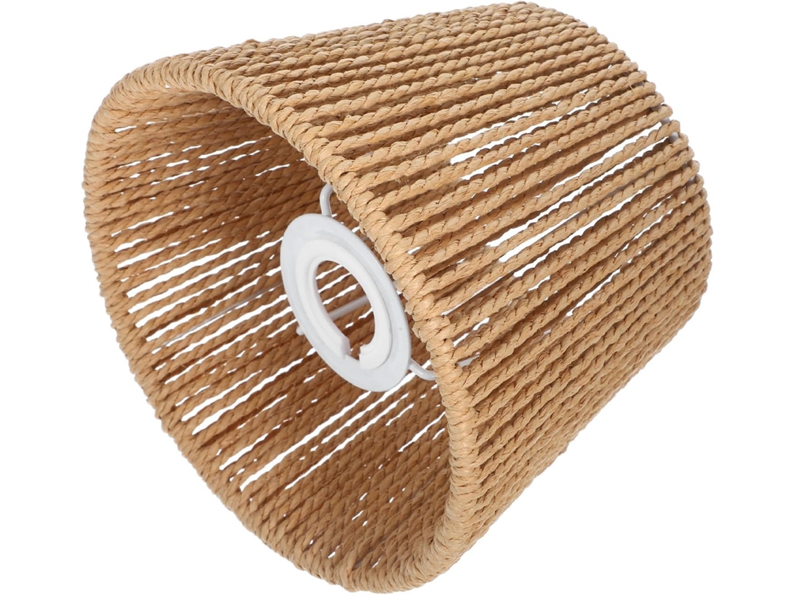 Luminária De Mesa E Pendente Em Corda De Papel Trançada, Compatível Com Soquetes E27/e14, Estilo Campestre.