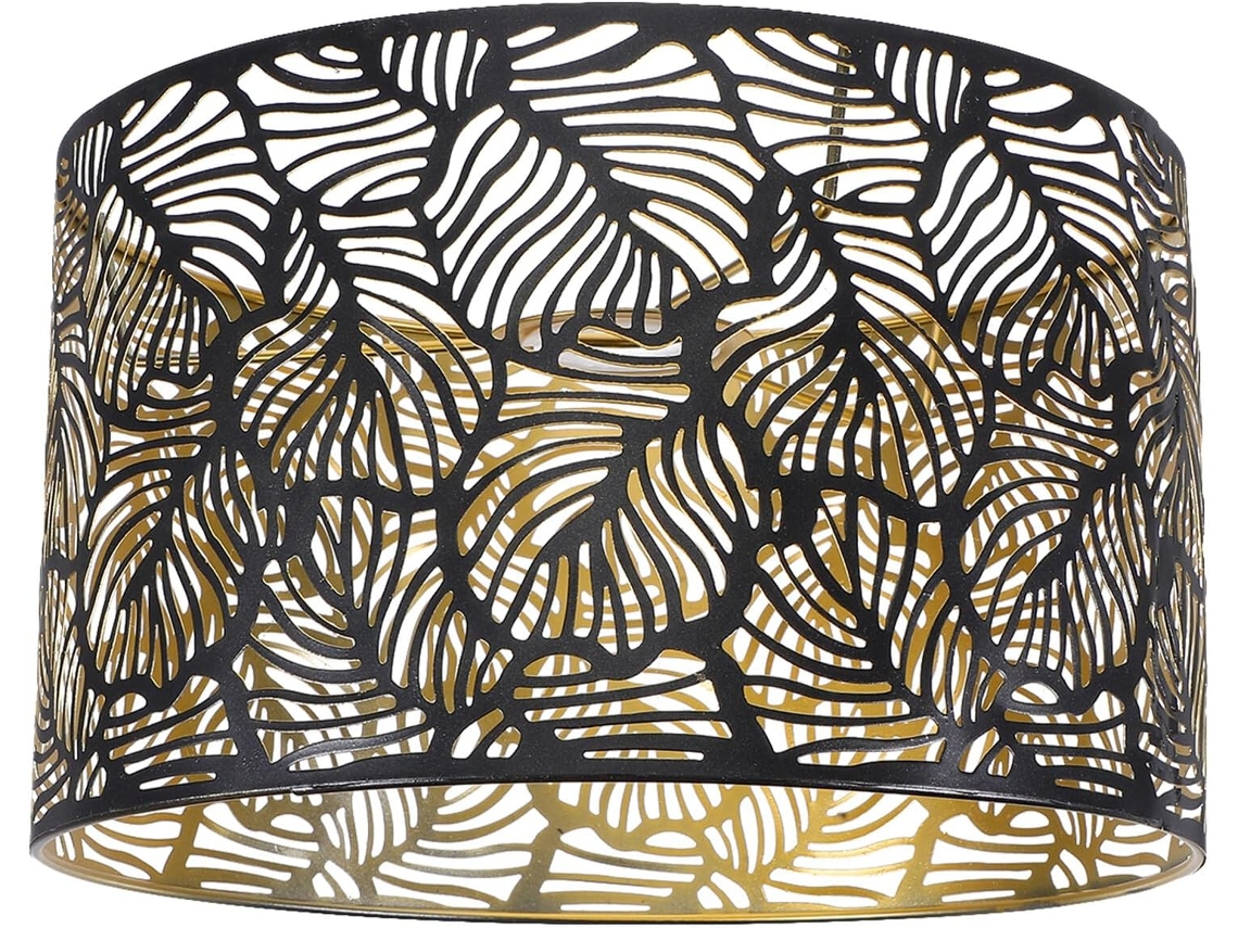 Abajur de Mesa com Design Vazado em Ferro e Acabamento Elegante, Soquete E14, Ideal para Decoração de Interiores Romântica. SFUSHOS
