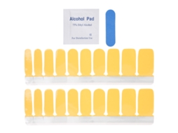 20 adesivos de esmalte autoadesivos de cor pura para decoração completa de unhas (09)