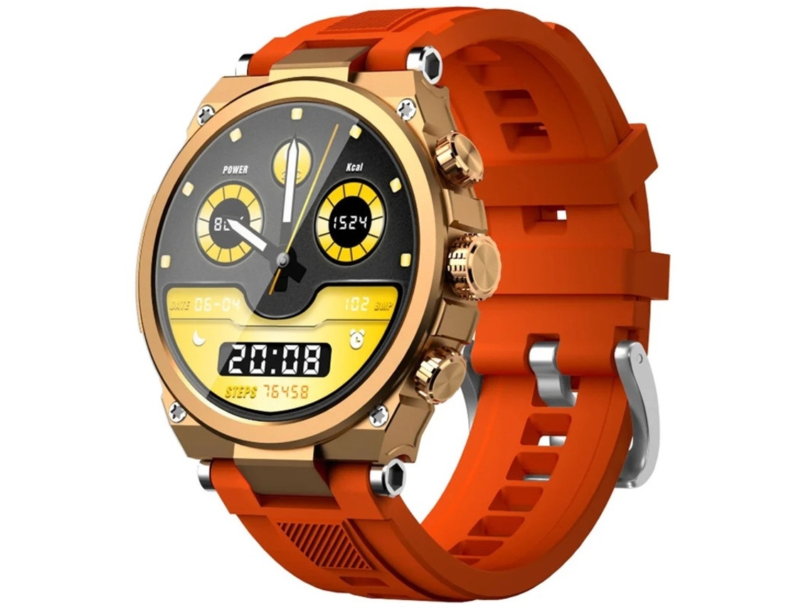Smartwatch com chamadas Bluetooth, vários modos de exibição de relógio, modos multiesportivos e estilos de interface de usuário Orange Bestvite