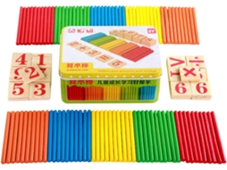 Besportble Brinquedo de Matemática Madeira para Meninos e Meninas, Jogo Digital Aprendizagem, Desenvolvimento