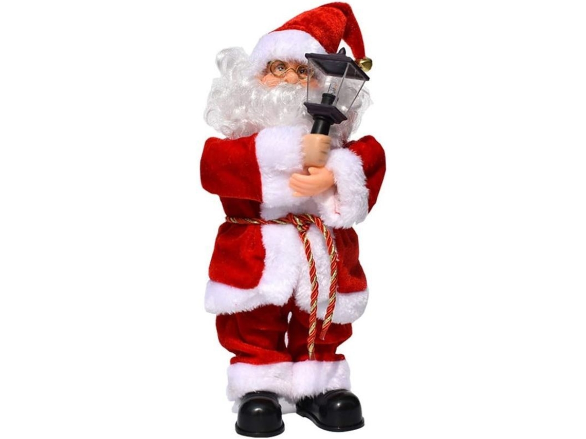 Boneca Musical de Natal Nova Line com Luz, Papai Noel Cantor e Dançante 2025