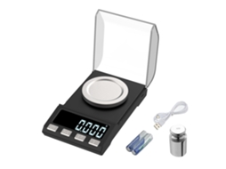 Balança Digital De Alta Precisão Com Capacidade 0,001g 100g, Para Alimentos Cozinha Display Lcd, Função Tara E Contagem, Joias, Pó, Remédios