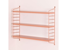 Sklum Estante Modular De Parede ↔︎60 Cm Em Aço Emine Aço Rosa Claro