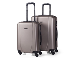 Conjunto de Malas de Viagem ITACA ABS Bege (55cm /65cm)
