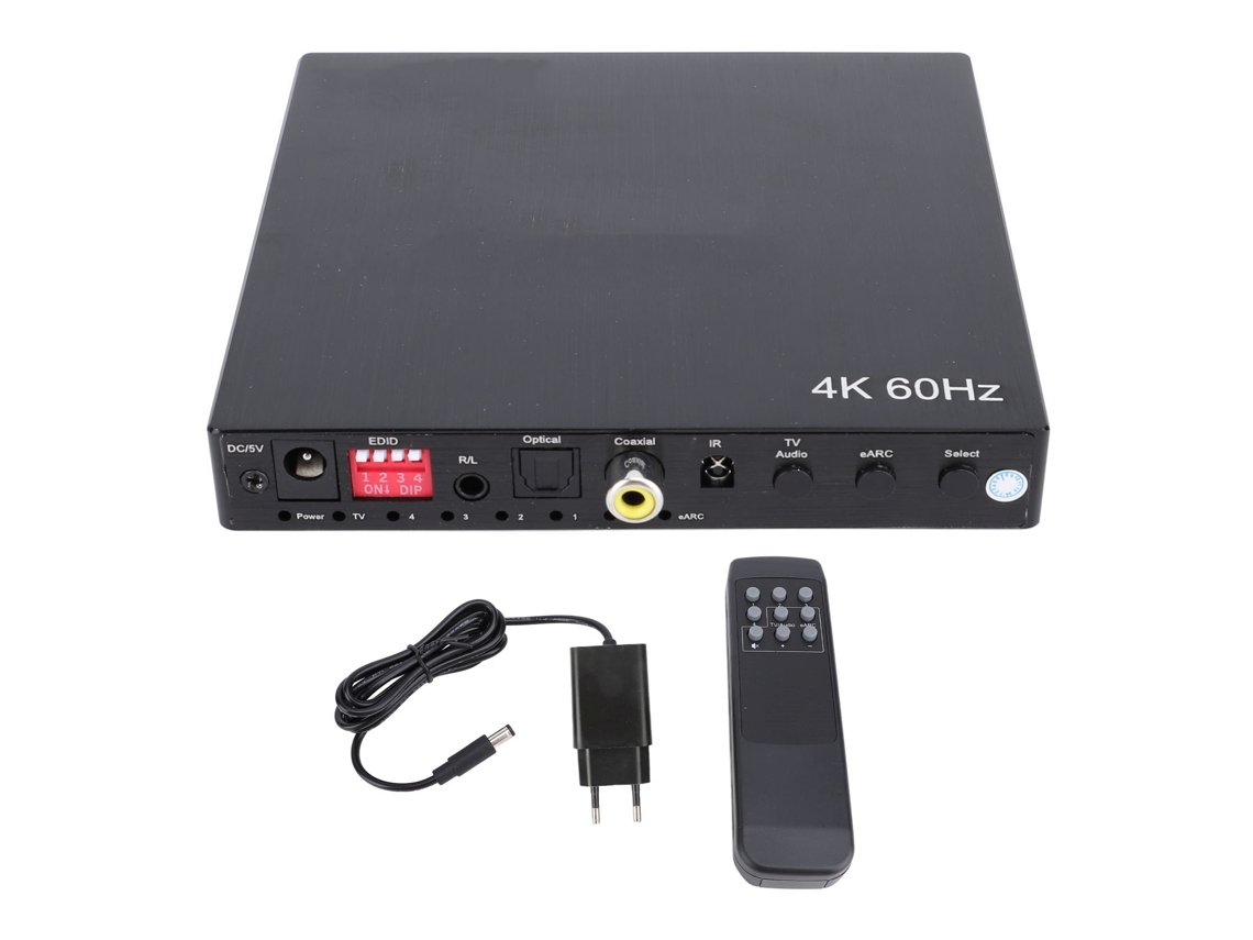 Hdmi Switch EOOCOO (4 em 1 Out Splitter Bidirecional com Suporte Earc 4k60hz)