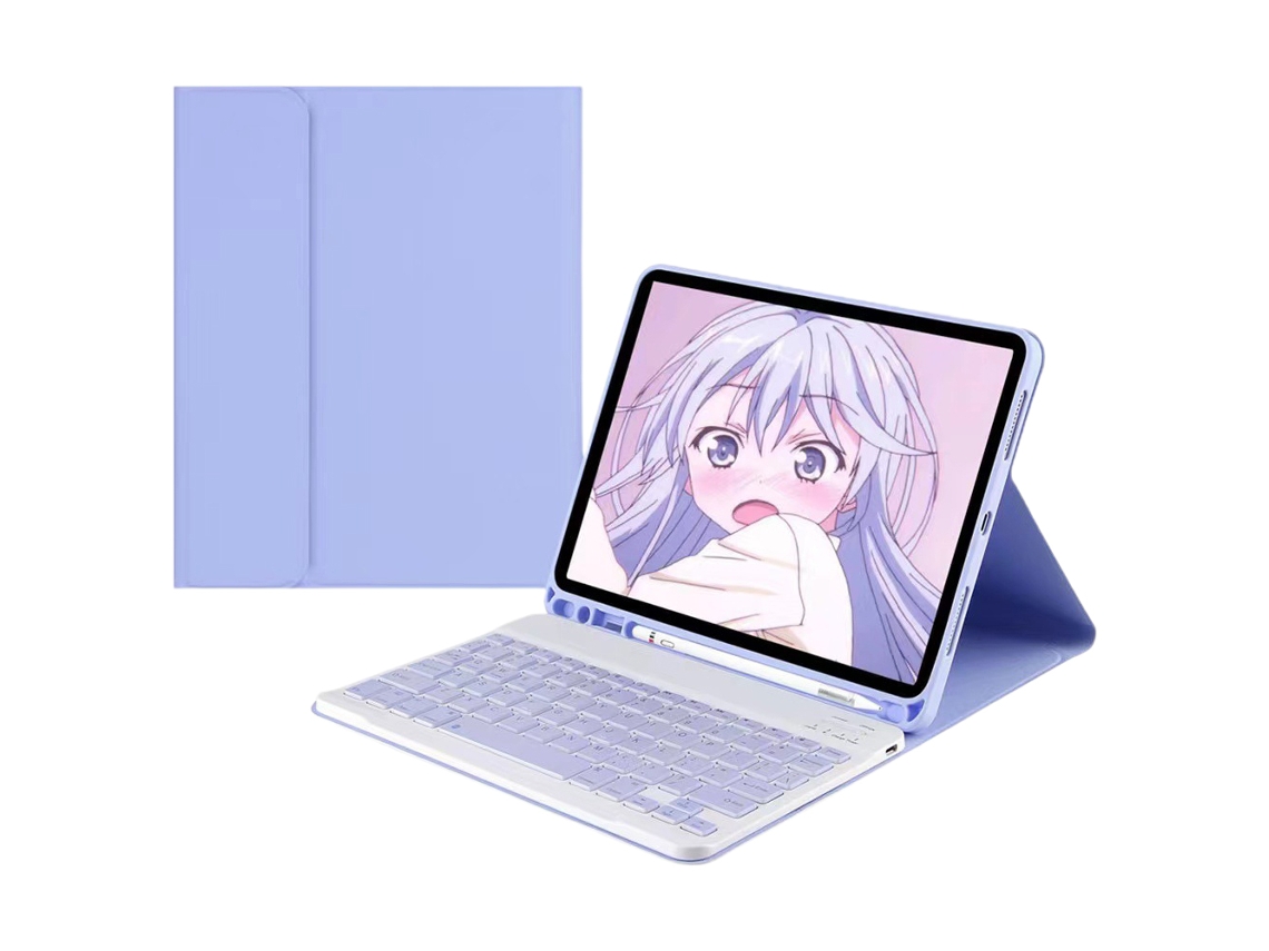 MEOIRUERY Capa Para Teclado Teclado Sem Fio Com Suporte Para Lápis Capa Para Ipad 11 Polegadas Pro/10.9 Universal 2021/2020/2018